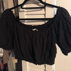 Black crop top